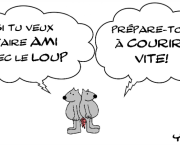 SI TU VEUX FAIRE AMI AVEC LE LOUP