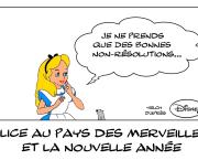 Alice au pays des merveilles et le Nouvel An