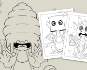 Mon premier livre à colorier : Une histoire de dragons.