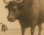 La fable du veau et de la fleur fanée
