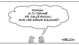 Le rat ki allè bocou sur les rézos saucios