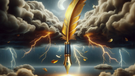 Une plume en zone de turbulences