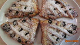 Feuilletés tressés aux myrtilles et à la crème d'amandes - Recette en vidéo