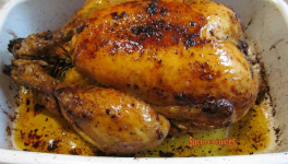 Poulet rôti facile à l'ail, au citron et au romarin