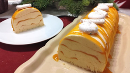 Bûche glacée Semifreddo vanille passion - Recette en vidéo