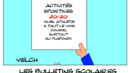 les bulletins scolaires de Spiderman : activités sportives