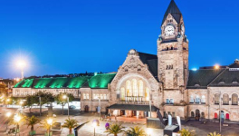 La place de la gare de Metz