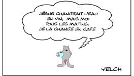 Changer l'eau en café 