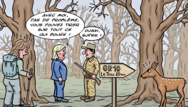 Marine Le Pen part à la chasse