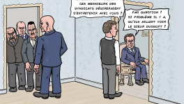 Macron et les syndicats