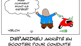 Depardieu arrêté en scooter pour conduite en état d'ivresse