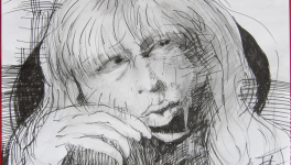 Dessins d'après les screen test d'Andy Warhol  shot between 1963 and 1966 -6 -Nico (1) - 2018