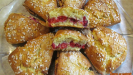 Scones ricotta, citron vert et framboises