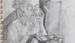 En plein éclat -  Dessin jeux d'ombres et et de lumières - 1993