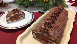 Bûche chocolat framboise facile et sans cuisson - Recette en vidéo