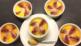 Flans à la semoule aux figues - Recette en vidéo