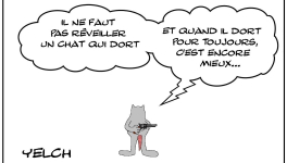 Le chat qui dort pour toujours