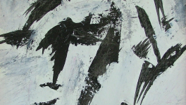 Encerclés sous la neige - peinture au fil du temps - 1991