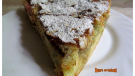 Tarte facile rhubarbe et amandes