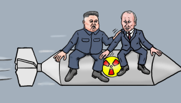 Poutine et Kim-Jong-un : copain-copain !