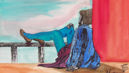 Le crépuscule - recherche de la sensualité dans l'expression picturale - 1986