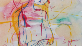 la femme-lune - dessin jeux d'ombre et de lumière - 2019