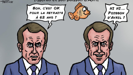 Macron et son poisson d'Avril