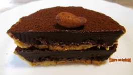 Tartelettes au chocolat et fèves de cacao