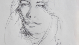 Dessins d'après les screen test d'Andy Warhol  shot between 1963 and 19661 - MARY WORONOV