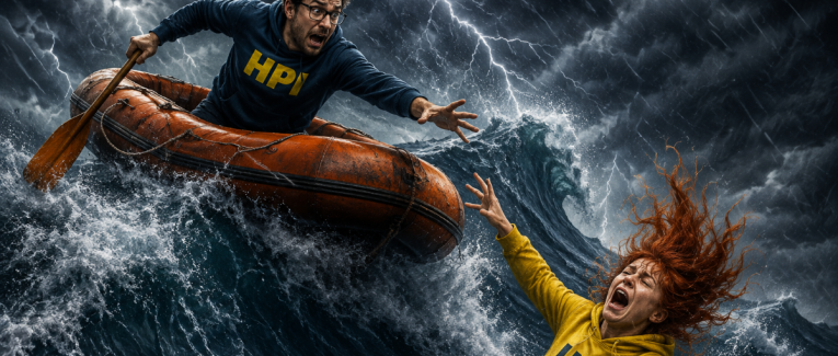 HPI et HPE sont dans un bateau. HPE tombe à l’eau, que reste-t-il ?