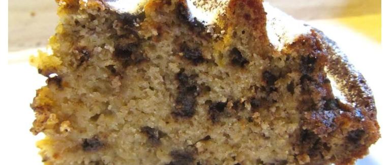 Gâteau aux bananes et pépites de chocolat