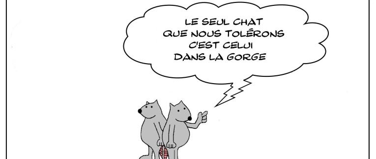 Le chat dans la gorge