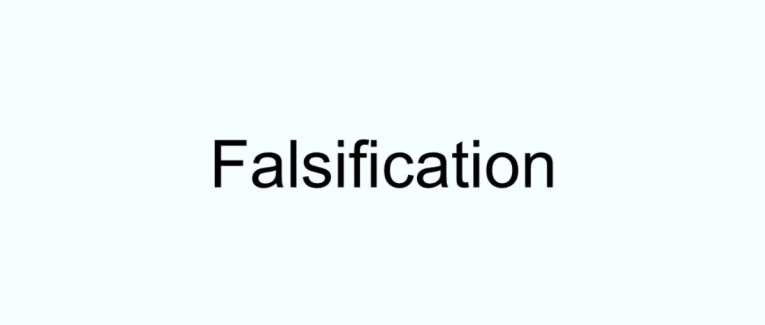 Falsification