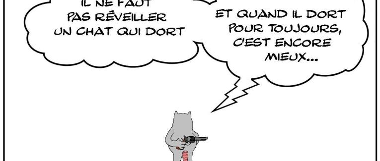 Le chat qui dort pour toujours