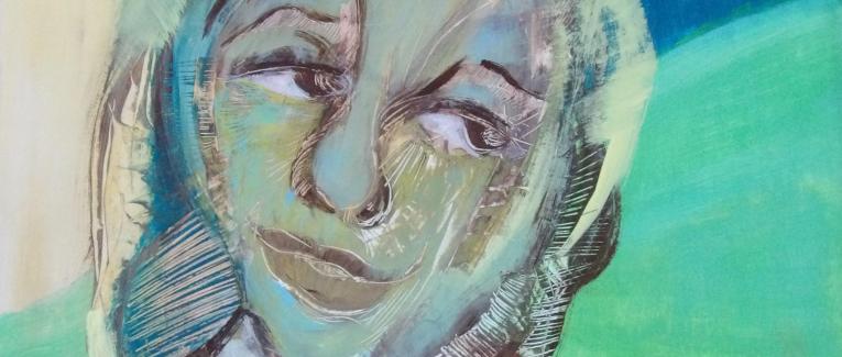 La vapeur bleue - peinture au fil du temps - 2005