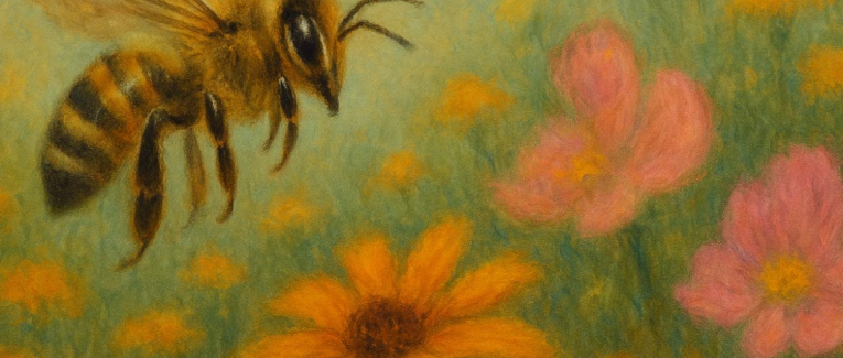 La fleur et l'abeille