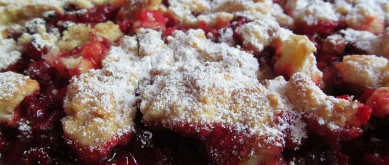 Carré aux framboises et groseilles