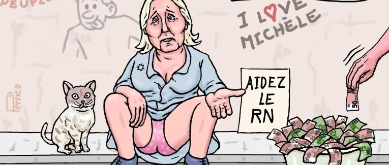 la course aux parrainages pour Marine Le Pen