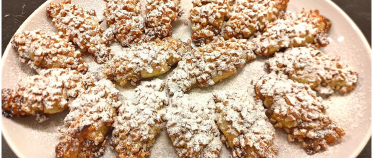 Mini croissants crème de marrons et éclats d'amandes - Recette en vidéo