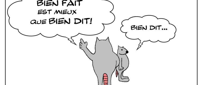 Bien fait mais aussi bien dit