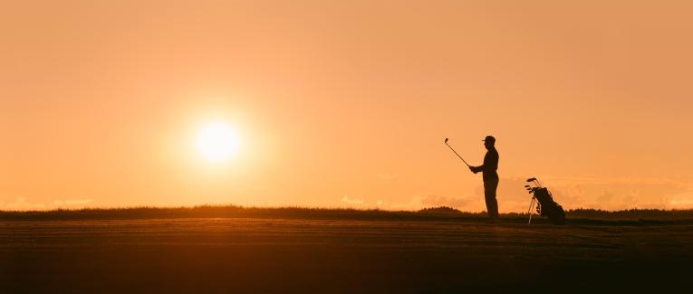 Golfeur aquarelle