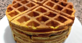 Gaufres à la purée de potiron et à la cannelle