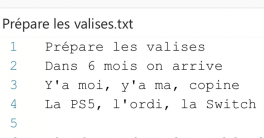 Prépare les valises