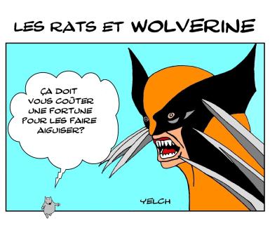 Wolverine , le rat et le rémouleur