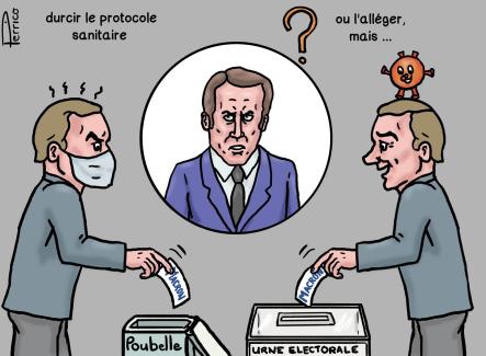 Macron prépare son discours 