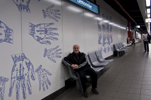L'ART DANS LE METRO - Oeuvres de HAMSI