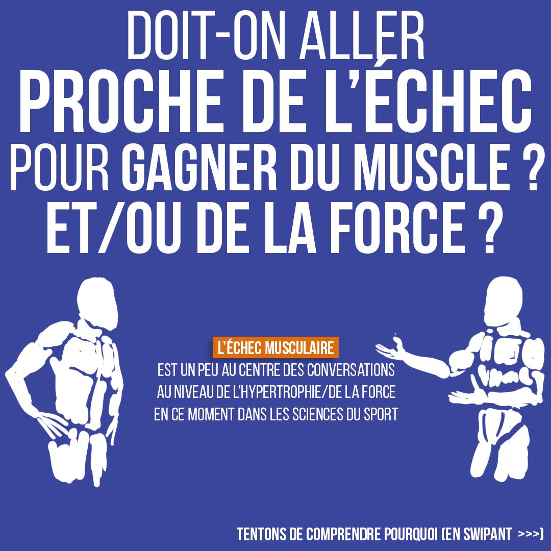 Doit-on aller proche de l'échec pour gagner du muscle et/ou de la force ?