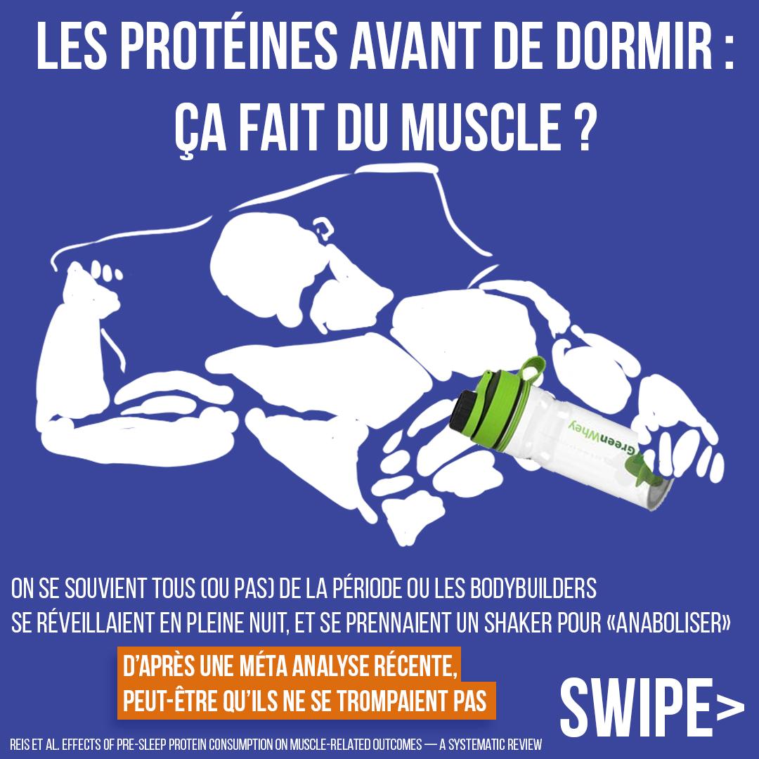 Les protéines avant de dormir : ça fait du muscle ?