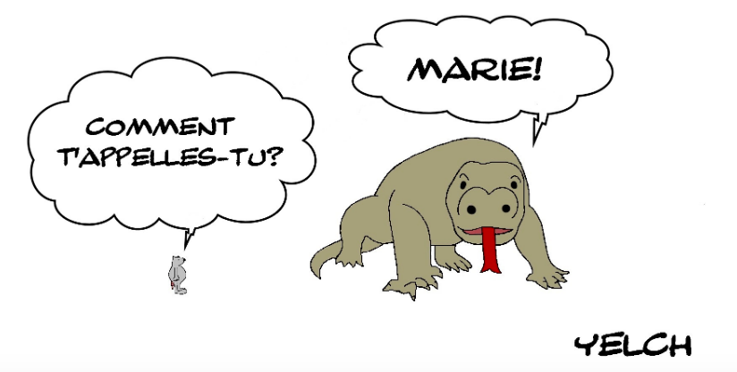 LE DRAGON DE KOMODO QUI S'APPELAIT MARIE