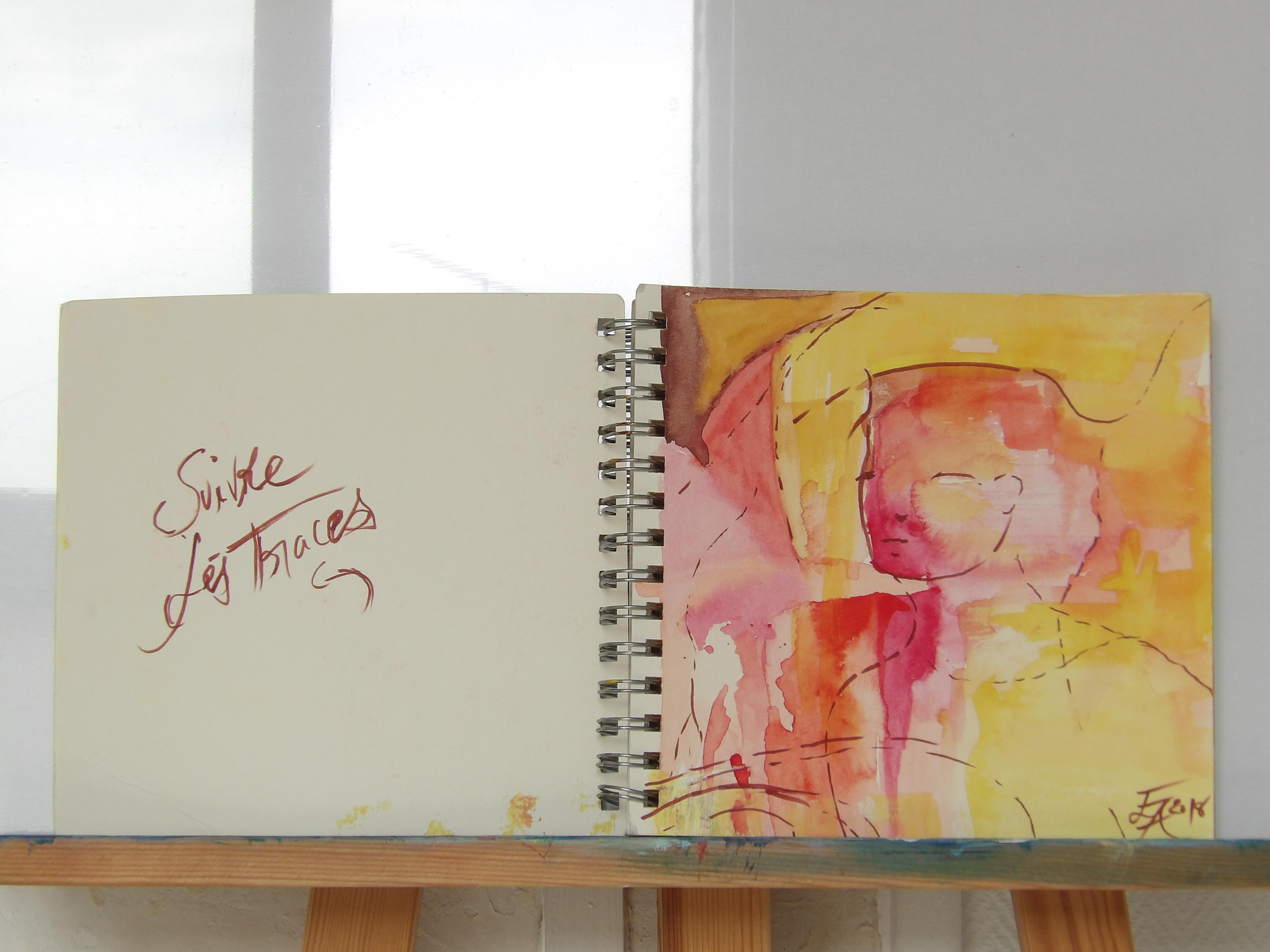 Carnets Dessins jeux de couleurs et d'ombres - 2018 - Suivre les traces.